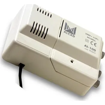 Anténní zesilovač Alcad AI-100 VHF-UHF 1we/2wy širokopásmový zesilovač