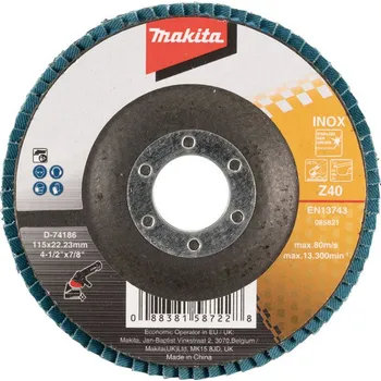 Brusný kotouč MAKITA KOTOUČ BRUSNÝ 115X22,23MM Z40 (D-74186)