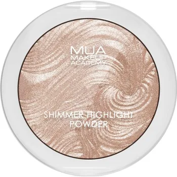 Rozjasňovač MUA Makeup Academy Shimmer kompaktní pudrový rozjasňovač odstín Radiant Cashmere 8 g