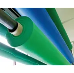 BERGER – HUCK Ochranná tkanina PE 200 g/m2, 3,5 x 100,0 m, bez plachtových ok, tmavězelená