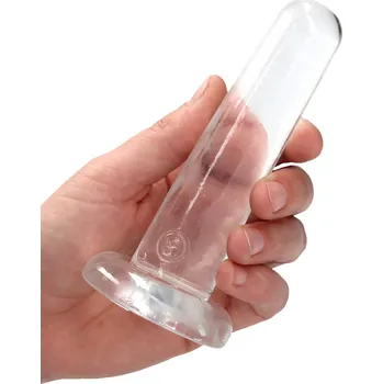 Dildo RealRock Finger Like Dildo with Suction Cup 13,5cm Transparent