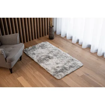 Koberec Plyšový koberec HOME - SVĚTLE ŠEDÝ Rozměr koberce: 80x150 cm