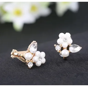 Náušnice B-TOP Dámské náušnice klipsy FLOWER