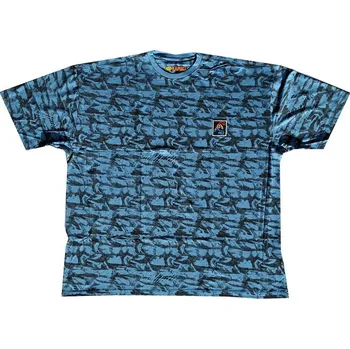 Pánské tričko Kamro modročerné krátký rukáv 4XL - 12XL Kamro ODE-KAM-23883-671 - 10XL