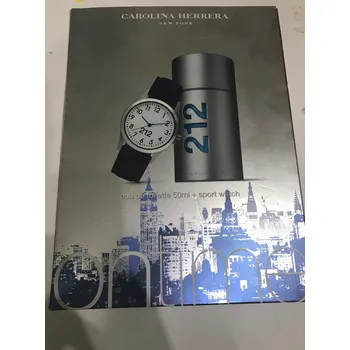 Pánský parfém Carolina Herrera Carolina Herrera 212 Men SET: Toaletní voda 50ml + Športové hodinky Pre mužov Toaletní voda