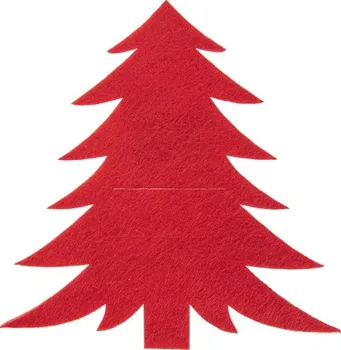 Vánoční dekorace Orion Kapsa na příbory stromek 18 x 18 cm červená 2 ks