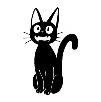Samolepící dekorace SAMOLEPKA Kočka 031 levá (01 - černá) NA AUTO, NÁLEPKA, FÓLIE, POLEP, TUNING, VLASTNÍ TEXT, TISK, AUTOSAMOLEPKY.cz, POLEPY, OBRÁZEK, LOGO, SAMOLEPKY
