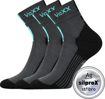 dámské ponožky VoXX Mostan silproX 3 páry tmavě šedé 43-46