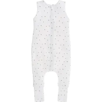 Povlečení Celoroční spací pytel s nohavicemi Sleepee Šedé tečky/Černé tečky S