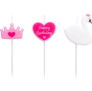 Dortová svíčka Princess dortové svíčky 3 ks gi51821