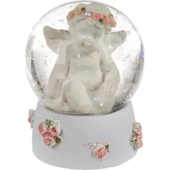 Vánoční dekorace Sněhová koule - Andílek tip B