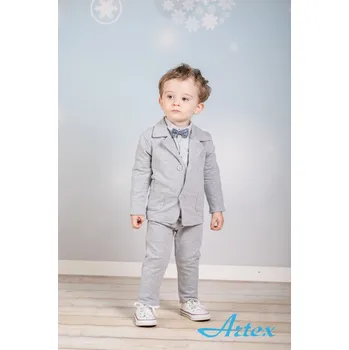 Chlapecký šedý set 4-dílný A139