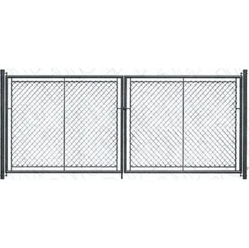 brána Dvoukřídlá brána šíře 3000 mm se zamykáním OKO antracit