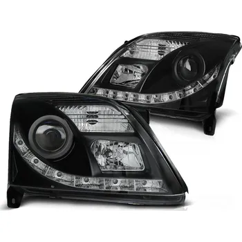 Přední světlomet Tuning Tec Přední světla OPEL VECTRA C 04.02-08.05 DAYLIGHT černé