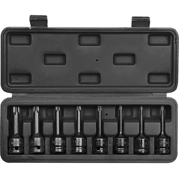 NEO TOOLS Sada nástavců bitů Impact Torx, 9 ks