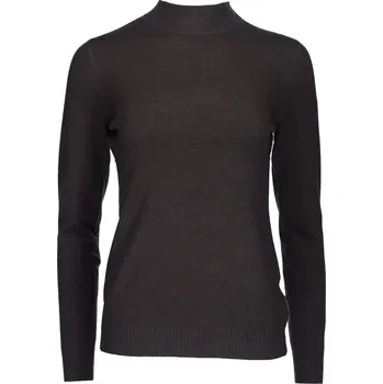 Dámský svetr Svetřík se stojákem Damod 1356 barva: hnědá tmavá, velikost: S/M