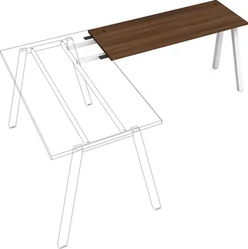 Psací stůl HOBIS UE A 1400 RU stůl řetězící do úhlu