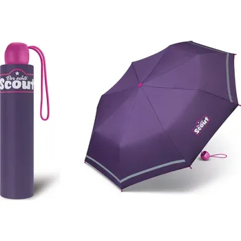 Deštník Dívčí skládací deštník Scout - Basic Lilac Dark