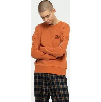 Pánská mikina SANTA CRUZ mikina - Classic Dot Chest Emb Crew Butterscotch (BUTTERSCOTCH) velikost: 12