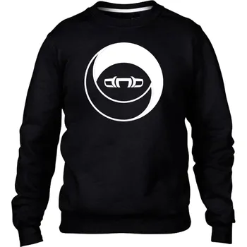 Pánská mikina DNBMARKET.CZ Pánská mikina bez kapuce |D&B + NEURO| CircleEye Velikost: XXL, Barva: Černá - Design 1