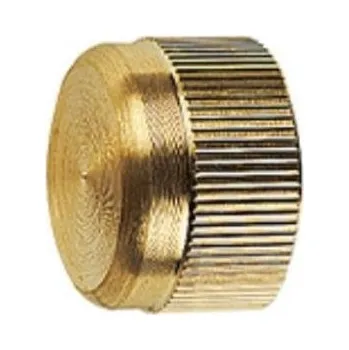 Holendrová záslepka - víčko 1" - mosaz