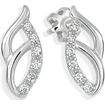 Náušnice Brilio Silver Půvabné stříbrné náušnice se zirkony 436 001 00550 04 + 2 měsíce na vrácení zboží