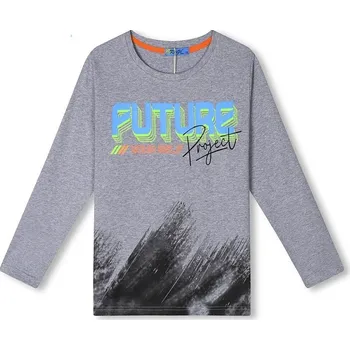 CHLAPECKÉ TRIČKO S DLOUHÝM RUKÁVEM HC0723 Velikost: 158, Barva: Šedá