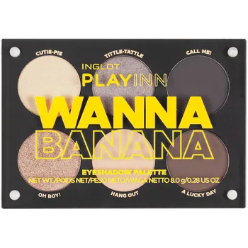Oční stíny Inglot Playinn paletka očních stínů wanna banana, 8 g
