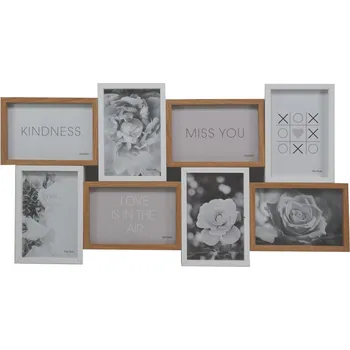Fotorámeček Falc Fotorámečky dřevěné 10 x 15 cm 8 ks bílé/hnědé