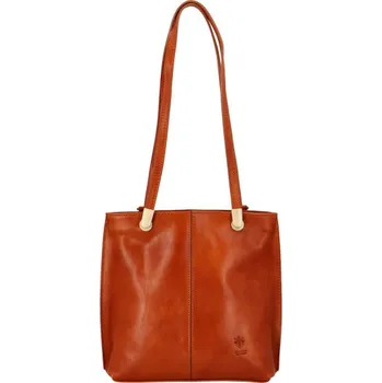 Kožená kabelka-batoh Amanda, koňaková