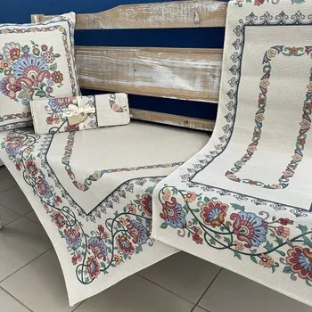 ubrus Tegatex Gobelínový ubrus - folklorní motivy do modra Velikost: 40*140 cm