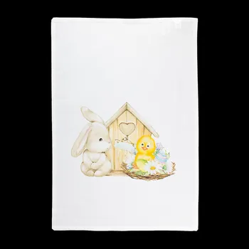 Utěrka Tegatex Utěrka bavlna velikonoční 1 ks - zajíček s kachničkou 50*70 cm