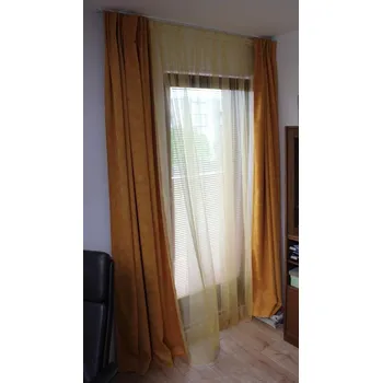 Závěs Hagemann zatemňovací závěs blackout 0444 potisk 400 tmavezelena (2,80+0,90 m) sire 145 cm