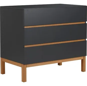 přebalovací pult a komoda Antracitově šedá lakovaná přebalovací komoda Quax Indigo 101 x 55 cm