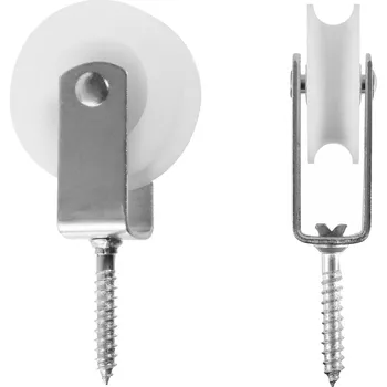 Tesařské kování Onpira Nylonová kladka s vrutem do dřeva Ø25-50 mm Průměr: 25 mm