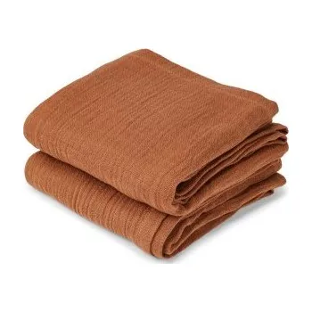 Plena NUUROO Bao Mušelínové plenky Solid 2 ks Caramel Café