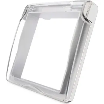 Elektrická zásuvka LIVOLO Kryt zásuvky C7-1WF voděodolné - IP44 Bílá