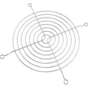 Mřížka kulatá stříbrná pro ventilátor 140x140 mm