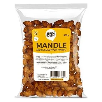 Mandle sladké neloupané 500 g Zdraví s chutí