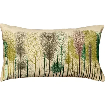 Bytový textil SCANquilt povlak ART NATURE trees smetanovozelená 30 x 50 cm