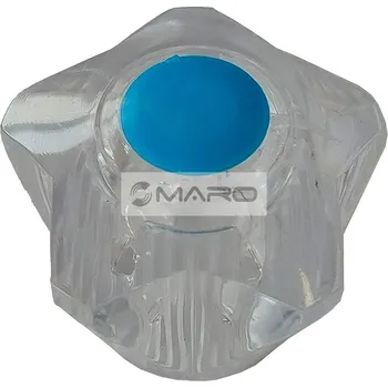 Vodovodní baterie Rukojeť vršku baterie 3/8", čtyřhran, čirá, modrá, U4/731-M