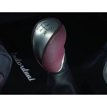 Hlavice řadicí páky Hlavice řadící páky provedení hliník s červenou kůží