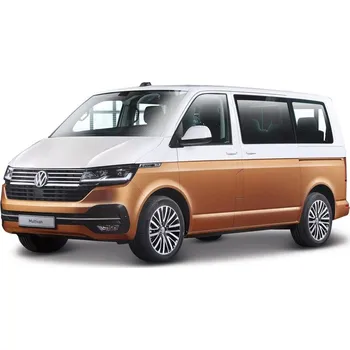 autíčko Bburago Volkswagen T6.1 Transporter 2020 1:43 bílý/hnědý