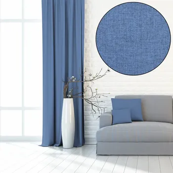 Dekorační látka Blackout West - modrá bez obšití 140