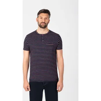 Pánské tričko Pánské triko TIMEZONE Henley Striped 3877 velikost XXL