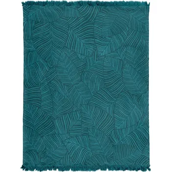 deka deka bavlněná odstíny zelené listy150x200 vzor 088JB Detex