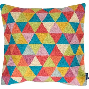 Polštář SCANquilt povlak ART WOOL triangles multi 45 x 45 cm