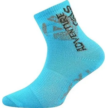 ADVENTURIK dětské sportovní ponožky VoXX - balení 3 páry 20-22 (30-34) tyrkysová
