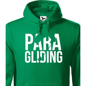 Pánská mikina Pánská mikina - Paragliding, Barva Zelená, Velikost L, Canvas Pánská mikina Bezvatriko.cz 108268