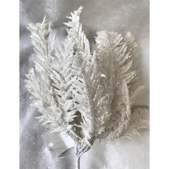 Dekorace - Kapradí větvička Barva: bílá